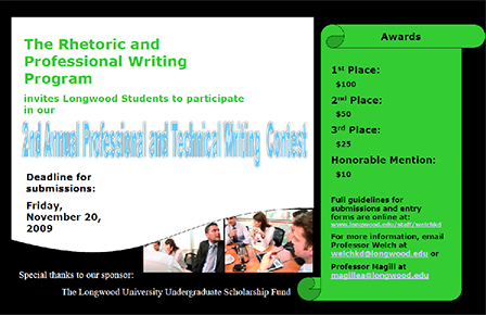 Poster for Professional & Technical Writing Contest