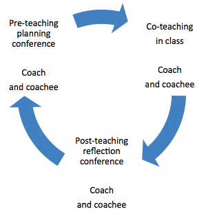 Visualization of coaching process as cycle