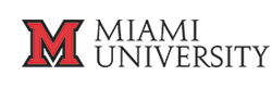 Letterhead for Miami University, displaying large red 'M' and the words 'Miami University'
