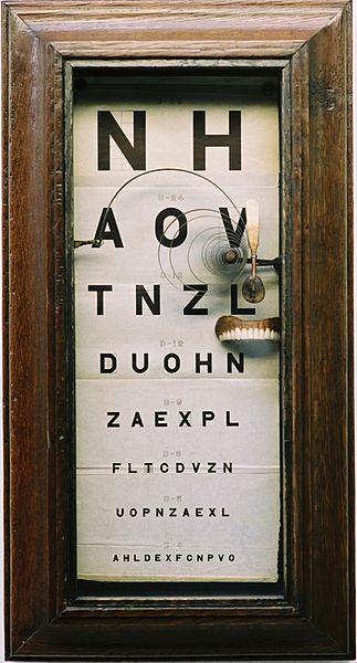 Photograph of an Optometrist's Chart